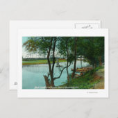 Aussicht auf eine Landung des Bootes auf dem russi Postkarte (Vorne/Hinten)