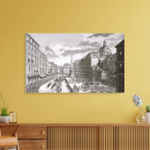 Aussicht auf eine Prozession im Graben Leinwanddruck (Insitu (Wohnzimmer))