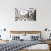 Aussicht auf eine Prozession im Graben Leinwanddruck (Insitu (Schlafzimmer))