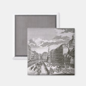 Aussicht auf eine Prozession im Graben Magnet (Vorderseite/Rückseite)