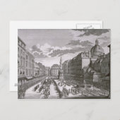 Aussicht auf eine Prozession im Graben Postkarte (Vorne/Hinten)