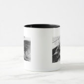 Aussicht auf eine Riesenschildkröte in Gefangensch Tasse (Zentrum)