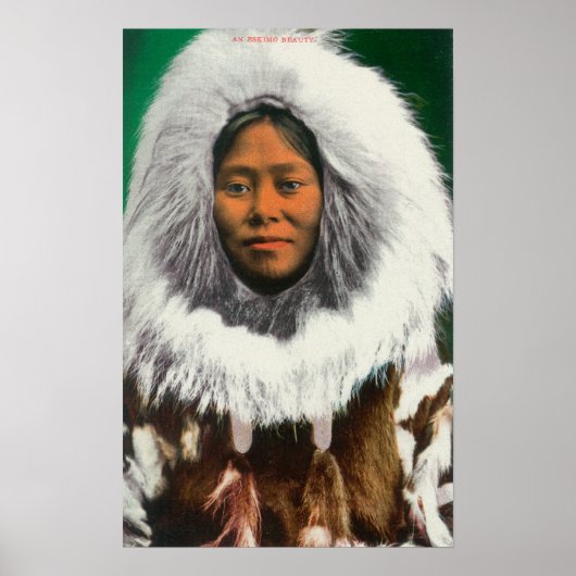 Aussicht auf eine Schönheit des Eskimo Poster (Vorne)