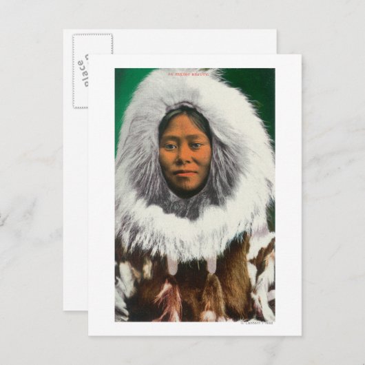 Aussicht auf eine Schönheit des Eskimo Postkarte (Vorne/Hinten)