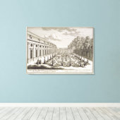 Aussicht auf einen Blumengarten bei Wien, aus 'Vor Leinwanddruck (Insitu (Holzboden))