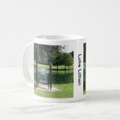 Aussicht auf einen kleinen See Kaffeetasse (Vorderseite Links)