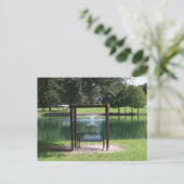 Aussicht auf einen kleinen See Postkarte (Stehend Vorderseite)