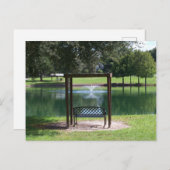 Aussicht auf einen kleinen See Postkarte (Vorne/Hinten)