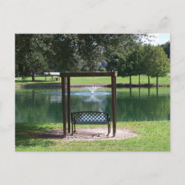 Aussicht auf einen kleinen See Postkarte