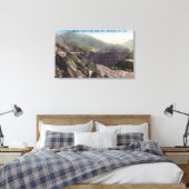 Aussicht auf einen Logging-Zug über die Elk-Creek- Leinwanddruck (Insitu (Schlafzimmer))