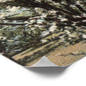 Aussicht auf einen Runengarten mit 300.000 Bäumen Poster (Ecke)