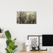 Aussicht auf einen Runengarten mit 300.000 Bäumen Poster (Heimbüro)