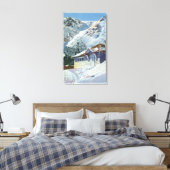 Aussicht auf einen US-Waldschutzhütter Leinwanddruck (Insitu (Schlafzimmer))