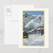 Aussicht auf einen US-Waldschutzhütter Postkarte (Vorne/Hinten)
