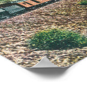 Aussicht auf einen Zug zum Yosemite Valley Poster (Ecke)