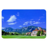 Aussicht auf Flatirons vom CU Campus in Boulder, C Magnet (Horizontal)
