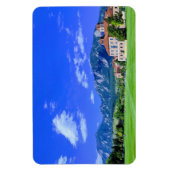 Aussicht auf Flatirons vom CU Campus in Boulder, C Magnet (Vertikal)