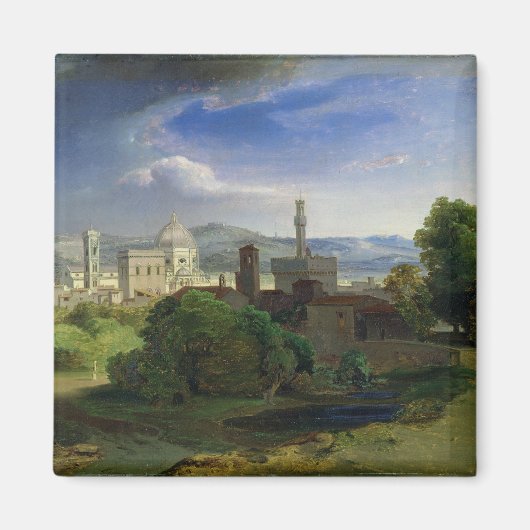 Aussicht auf Florenz, c.1829 Magnet (Vorne)