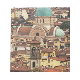 Aussicht auf Florenz, Italien von der Piazza Notizblock