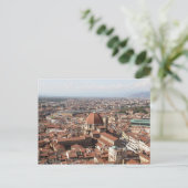 Aussicht auf Florenz, Italien von der Spitze Postkarte (Stehend Vorderseite)