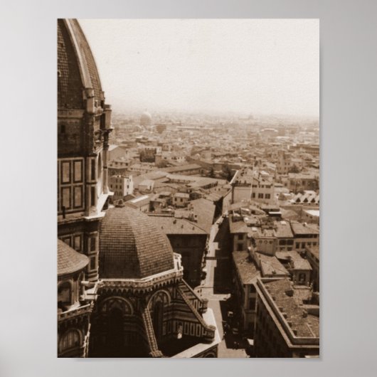 Aussicht auf Florenz Poster (Vorne)