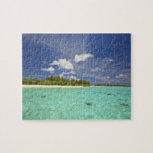 Aussicht auf Funadoo Island von Funadovilligilli Puzzle (Horizontal)
