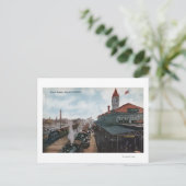 Aussicht auf Gewerkschaft Bahnhof Bahnhof Postkarte (Stehend Vorderseite)