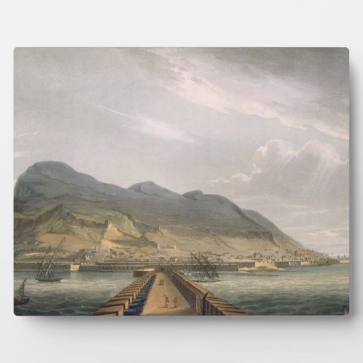 Aussicht auf Gibraltar, graviert von Thomas Suther Fotoplatte (Vorderseite)