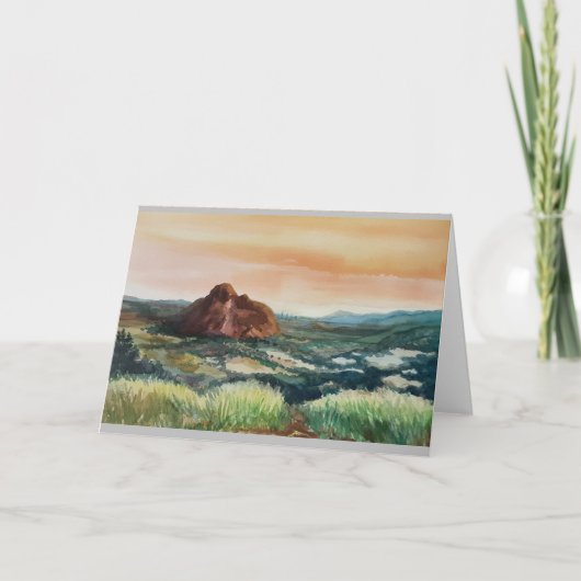 Aussicht auf Glasshouse Mountains Ankündigung (Vorderseite)