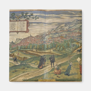 Aussicht auf Granada Magnet