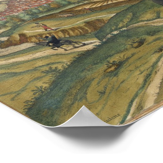 Aussicht auf Granada Poster (Ecke)