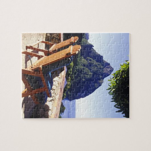 Aussicht auf Gros Piton vom Stonefield Anwesen Vil Puzzle (Horizontal)