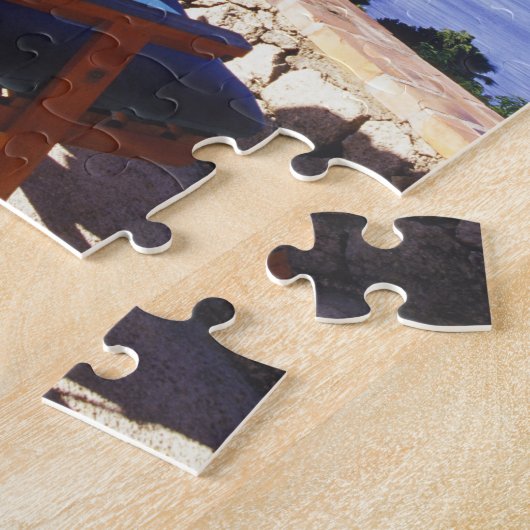 Aussicht auf Gros Piton vom Stonefield Anwesen Vil Puzzle (Seite)