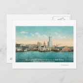 Aussicht auf Hafen und Smith Postkarte (Vorne/Hinten)