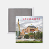 Aussicht auf Hagia Sophia. (Hagia Sophia Museum). Magnet (Vorderseite/Rückseite)