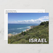 Aussicht auf Haifa, Bucht in Israel Postkarte (Vorne/Hinten)