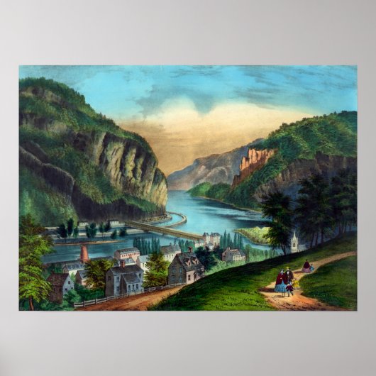 Aussicht auf Harpers Ferry, Va. -1907 Poster (Vorne)