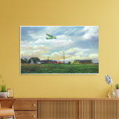 Aussicht auf Harris Hill Glider Field, Glider in Leinwanddruck (Insitu (Wohnzimmer))