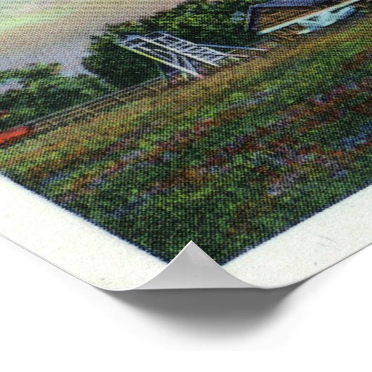 Aussicht auf Harris Hill Glider Field, Glider in Poster (Ecke)