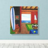 Aussicht auf Hawaii Leinwanddruck (Insitu (Holzboden))