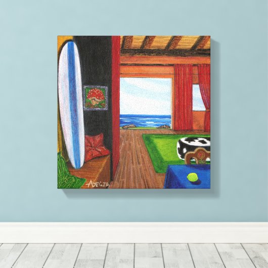 Aussicht auf Hawaii Leinwanddruck (Insitu (Holzboden))