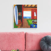 Aussicht auf Hawaii Leinwanddruck (Insitu (Wohnzimmer))