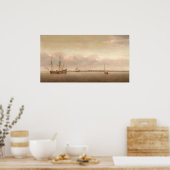 Aussicht auf Hoorn - Abraham de Verwer Kunstgewerb Poster (Küche)