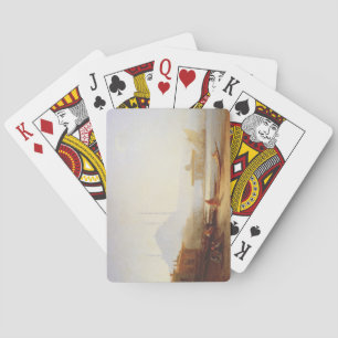 Aussicht auf Istanbul, 1864 (Öl auf Leinwand) Spielkarten