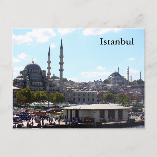 Aussicht auf Istanbul Postkarte (Vorderseite)