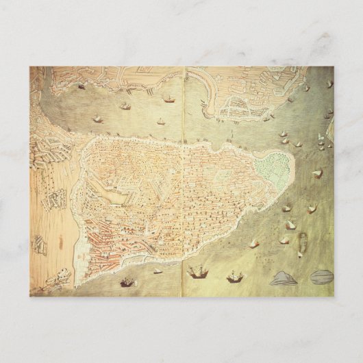 Aussicht auf Istanbul Postkarte (Vorderseite)
