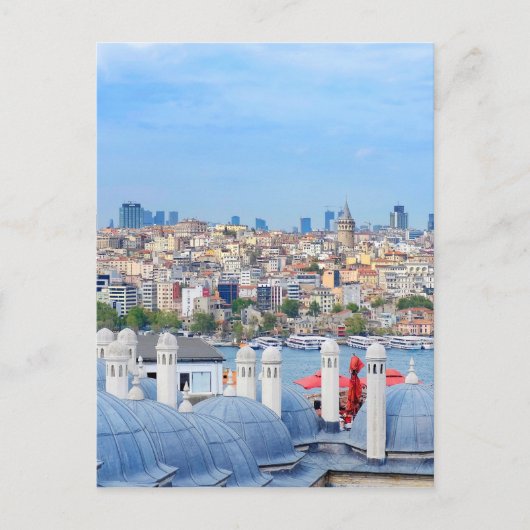 Aussicht auf Istanbul Postkarte (Vorderseite)