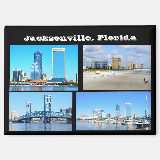 Aussicht auf Jacksonville. Florida Magnet (Vorderseite)