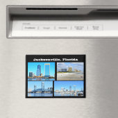 Aussicht auf Jacksonville. Florida Magnet (In Situ (Geschirrspüler))