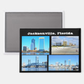 Aussicht auf Jacksonville. Florida Magnet (Vorderseite/Rückseite)